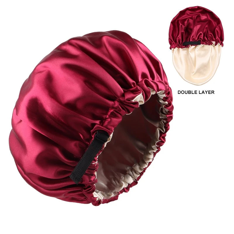 Bonnet en satin réglable