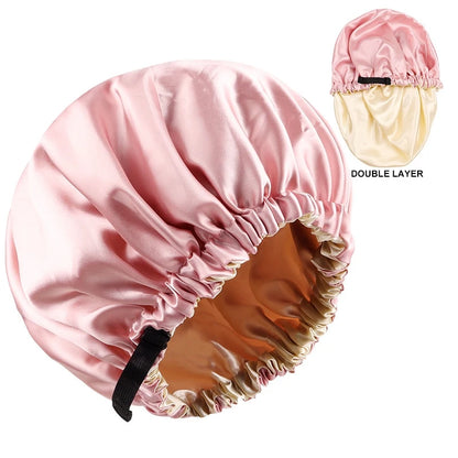 Bonnet en satin réglable