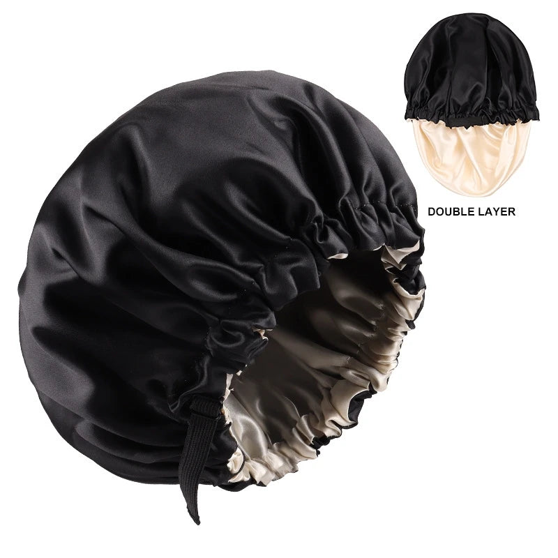 Bonnet en satin réglable