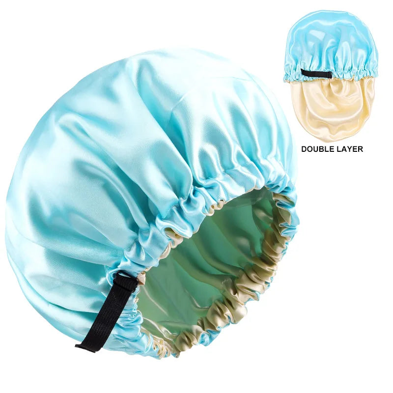 Bonnet en satin réglable